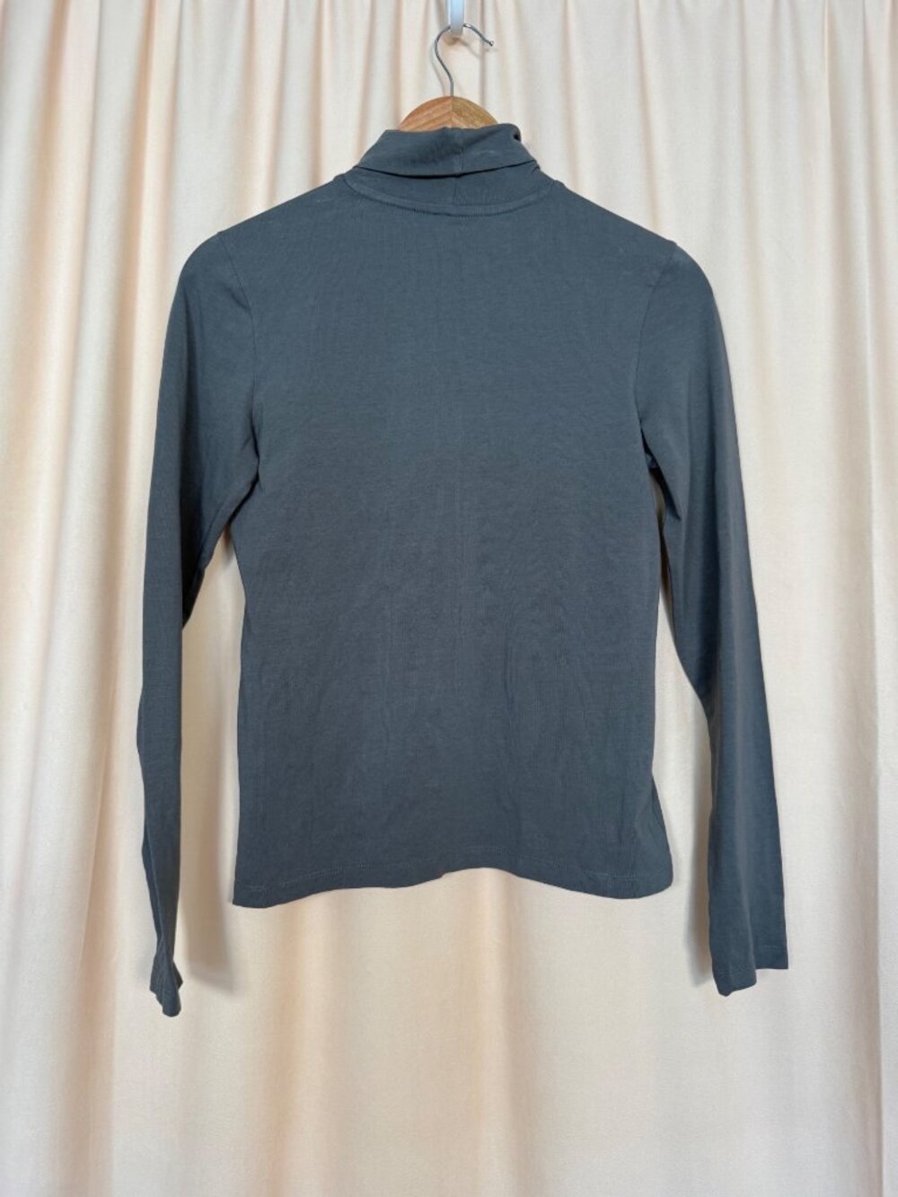 Pact Organic Cotton Turtleneck Women’s Size S Long Sleeve Green Earthy Layer - Picture 5 of 10